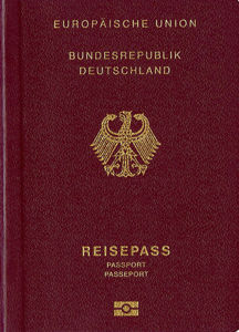 Ein Reisepass für Bürger der Bundesrepublik Deutschland